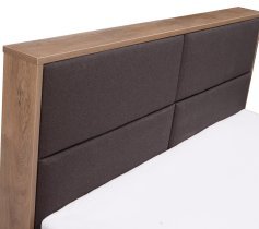 Maridex - Postelja Latika Soft - 160x200 cm - burgundi hrast/bela