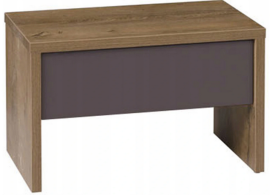 Nočna omara Latika - burgundi hrast/siva