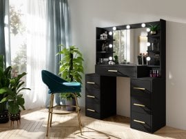 Miza za ličenje Broadway - črna