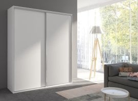 Garderobna omara z drsnimi vrati Grande 204 сm - bela