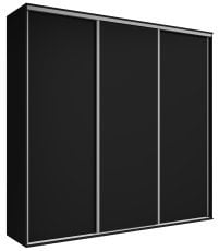 Garderobna omara z drsnimi vrati Grande 254 сm - črna