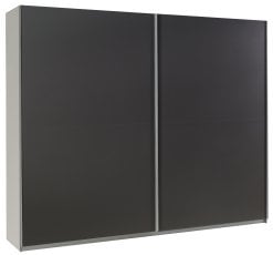 Garderobna omara z drsnimi vrati Lux 18 - grafit 