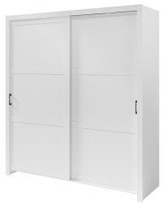 Garderobna omara z drsnimi vrati Frama 185 cm- bela