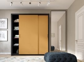 Garderobna omara z drsnimi vrati Frama 185 cm - globina sahare