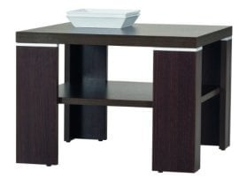 Klubska miza Kwadrat - kostanj wenge