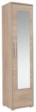 Garderobna omara z ogledalom Hit H01 - hrast sonoma