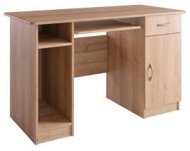 Pisalna miza Max brez nadstavka - hrast riviera