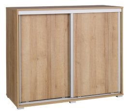 Komoda z drsnimi vrati - 119 cm - hrast riviera