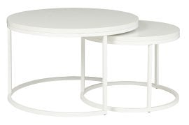 Komplet dveh okroglih klubskih miz Loft