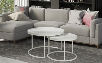 Maridex - Komplet dveh okroglih klubskih miz Loft