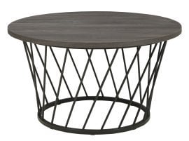 Klubska miza Otoman Loft - hrast denver grafit