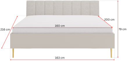 Maridex - Postelja Beluna B05 - 160x200 cm