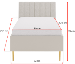Maridex - Postelja Beluna B06 - 80x200 cm
