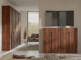 Maridex - Omara z enimi vrati Slim S01- warmia oreh