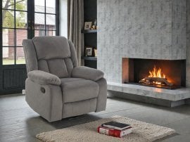 Počivalnik z relaks mehanizmom Erice Line - siv