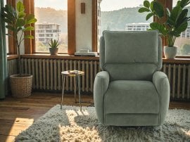 Električen počivalnik z relaks mehanizmom Ruvo Elegant - zelen