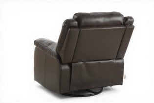 Soffina - Usnjen počivalnik z relaks mehanizmom Trevi Lounge espresso rjava