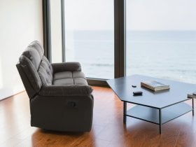 Soffina - Usnjen trosed z relax mehanizmom Trevi lounge - espresso rjava