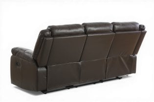 Soffina - Usnjen trosed z relax mehanizmom Trevi lounge - espresso rjava