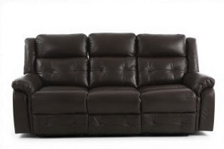 Soffina - Usnjen trosed z relax mehanizmom Trevi lounge - espresso rjava