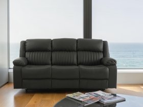 Soffina - Usnjen trosed z relax mehanizmom Fosso comfort - dimno rjava