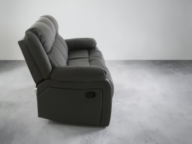Soffina - Usnjen trosed z relax mehanizmom Fosso comfort - dimno rjava