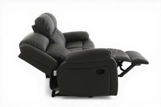Soffina - Usnjen trosed z relax mehanizmom Fosso comfort - dimno rjava