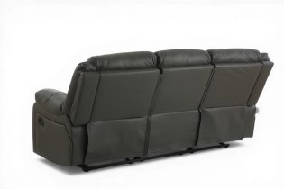 Soffina - Usnjen trosed z relax mehanizmom Fosso comfort - dimno rjava