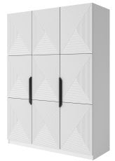 Garderobna omara na čoklu Asha 150 3D - bela