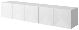 Stenska TV komoda Asha 200 5D - bela 