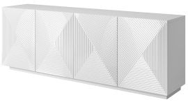 Komoda na čoklu Asha 200 4D - bela sijaj