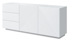 Komoda na čoklu Asha 167 2D3SZ - bela sijaj