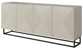 Komoda s kovinskim okvirjem Asha 200 4D - kašmir