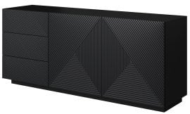 Komoda na čoklu Asha 167 2D3SZ - črna