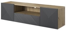 Stenska TV komoda Asha 167 2D1SZ - river stone/hrast artisan