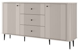 Komoda Vesper 160 2D3SZ - kašmir, na črnih nogah