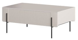 Klubska miza Malmi 100 2SZ - kašmir, črne noge