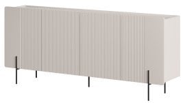 Komoda Malmi 200 4D - kašmir, črne noge