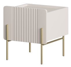 Nočna omarica Malmi 45 1SZ - kašmir, zlate noge