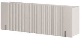 Stenska komoda Malmi 200 4D - kašmir, črni dekor