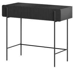 Miza za ličenje 100 2SZ Malmi 60 4D - črna, črne noge