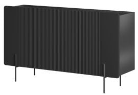 Komoda Malmi 150 3D - črna, črne noge