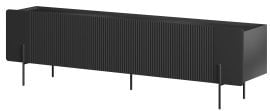 TV komoda Malmi RTV 200 2D2SZ - črna, črne noge