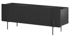 TV komoda Malmi 150 2D1SZ - črna, črne noge