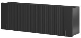 Stenska komoda Malmi 200 4D - črna, črni dekor