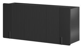 Stenska komoda Malmi 150 3D - črna, črni dekor