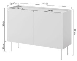 Bogart - Komoda Desin 120 2D - kašmir