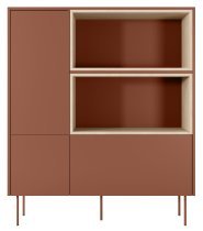 Bogart - Komoda Desin 120 2D1SZ - keramična rdeča