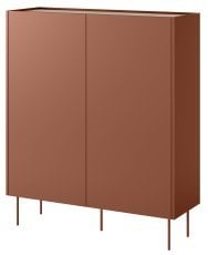 Komoda visoka Desin 120 2D2SZ - keramična rdeča