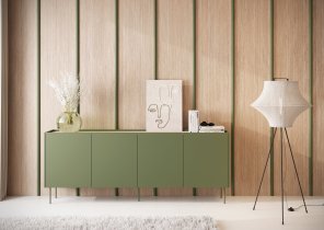 Bogart - Komoda Desin 220 4D - olivno zelena